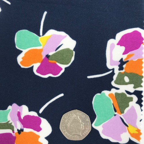 Viscose - 002/ANA/B - Navy